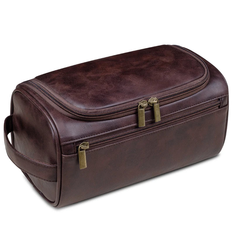 Travel Bags for Makeup and Toiletries with a Metal Hook | Inner Compartments and a Front Zip Pocket | Water Repellent, Three Colors