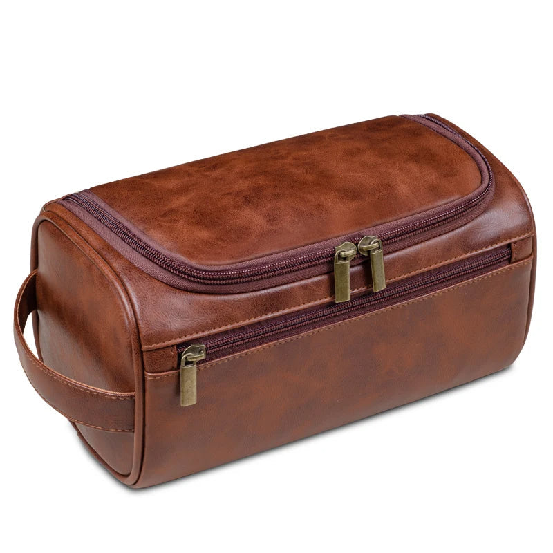 Travel Bags for Makeup and Toiletries with a Metal Hook | Inner Compartments and a Front Zip Pocket | Water Repellent, Three Colors