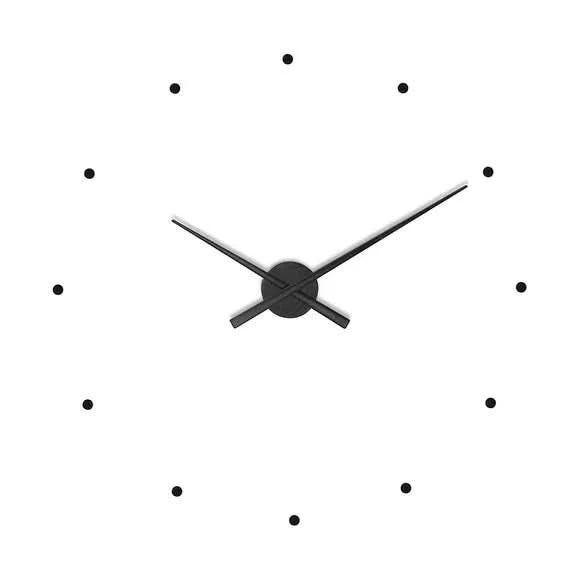 Minimalist Black Modern Wall Clock