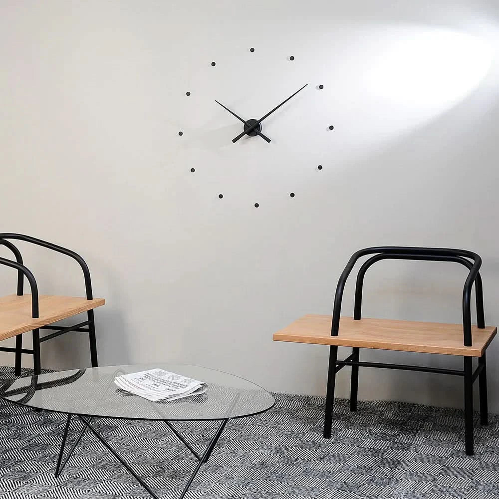 Minimalist Black Modern Wall Clock