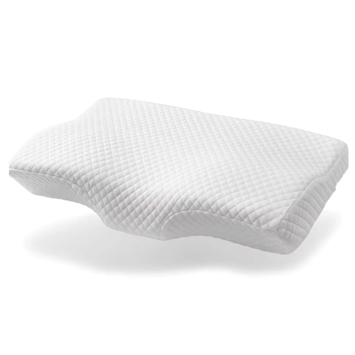 Curved Memory Foam Cervical Pillow for Back, Side and Stomach Sleepers | Breathable Washable Cover | 20 x 12 in