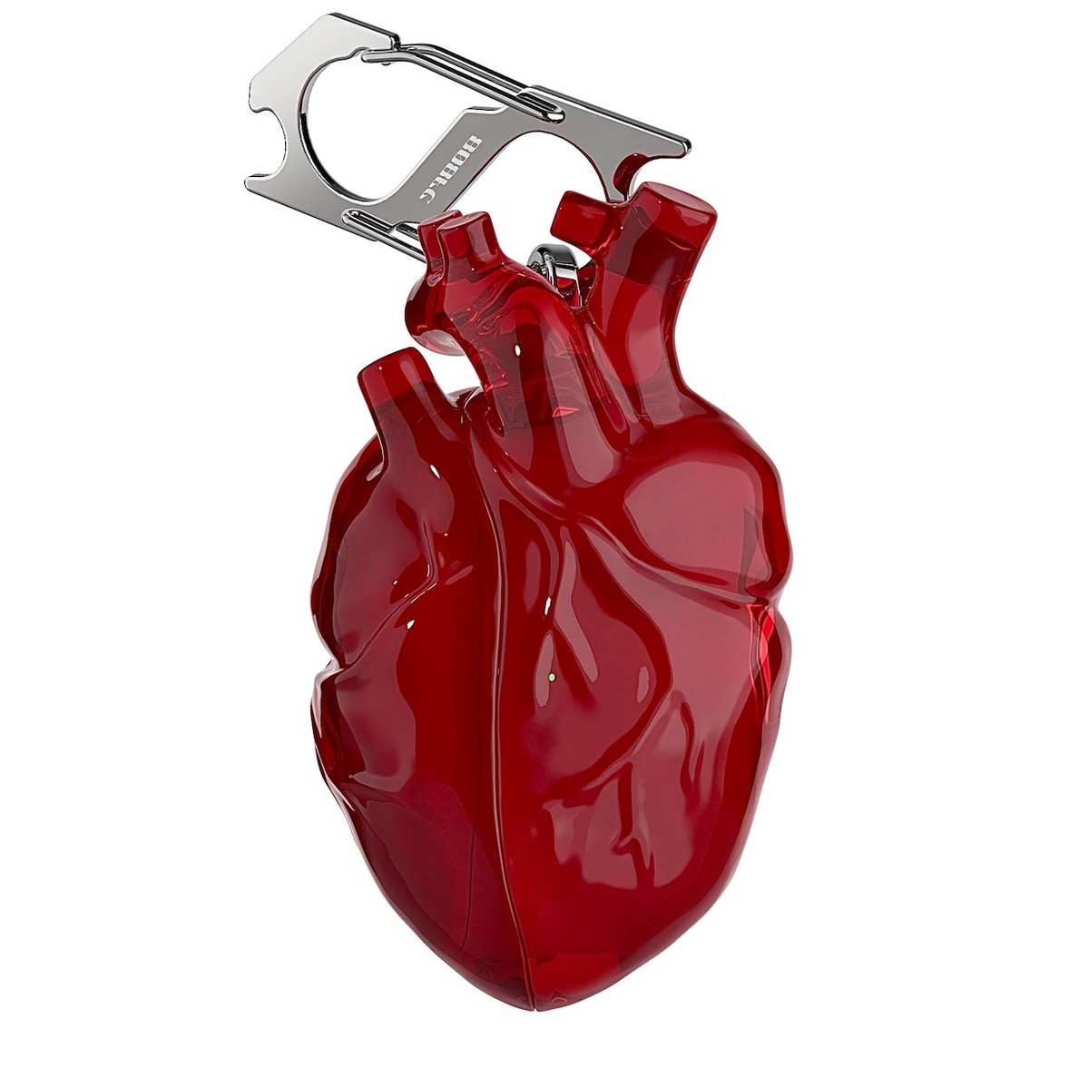 Punk heart Halloween AirPods case with charging port opening