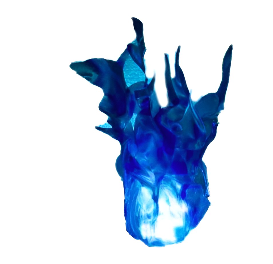 LED floating fireball Halloween prop glowing blue