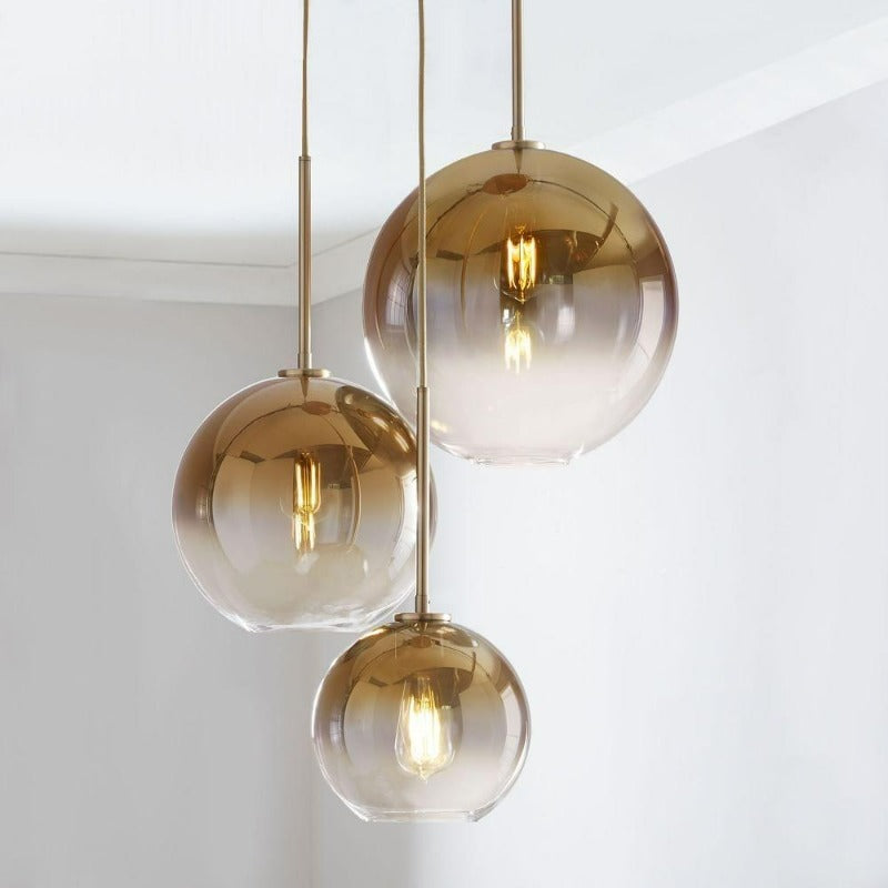 Glass Globe Pendant Light Modern Ceiling Lamp