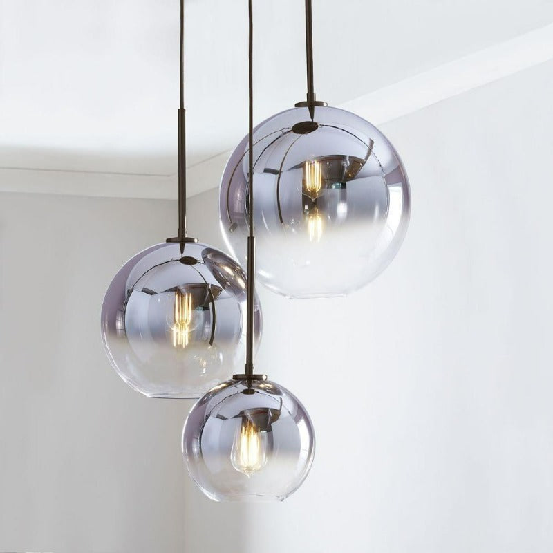 Glass Globe Pendant Light Modern Ceiling Lamp
