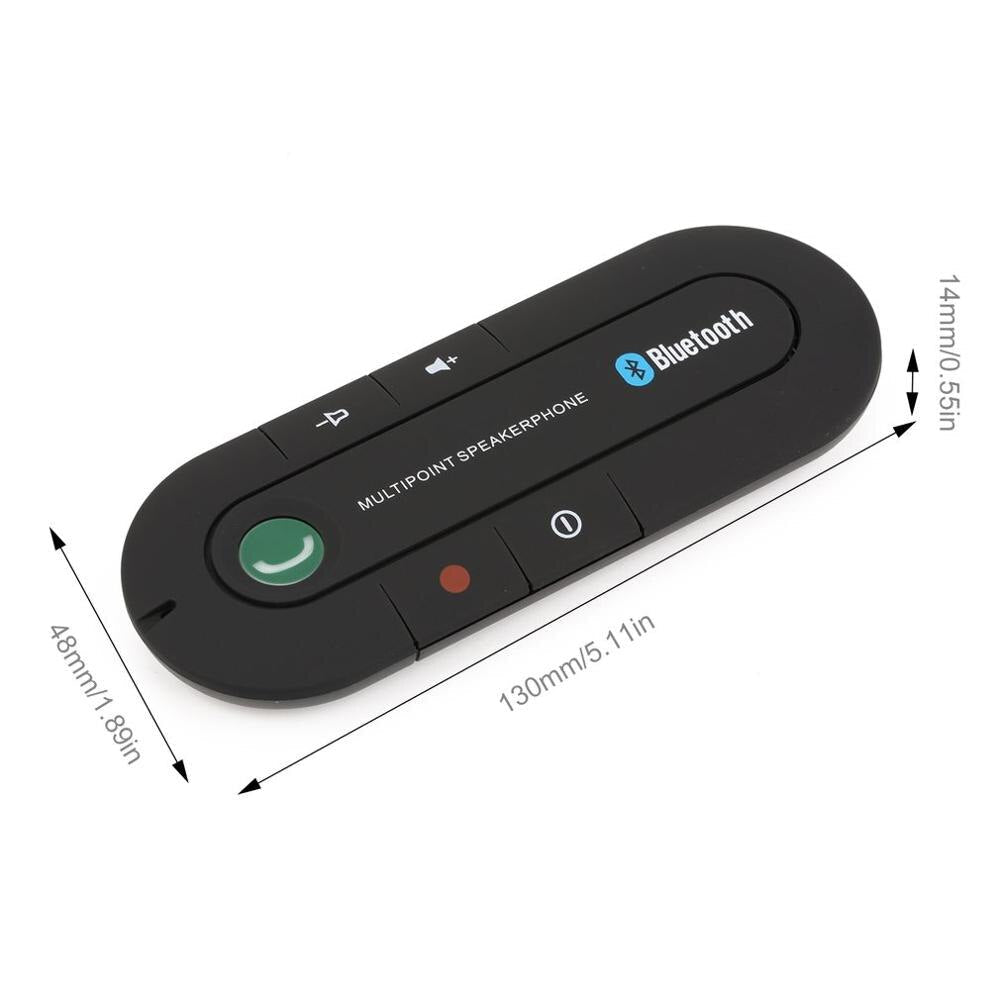Bluetooth Speaker for the Car Visor | Hands Free Calling with Built In Microphone | Magnetic Clip and Voice Prompts
