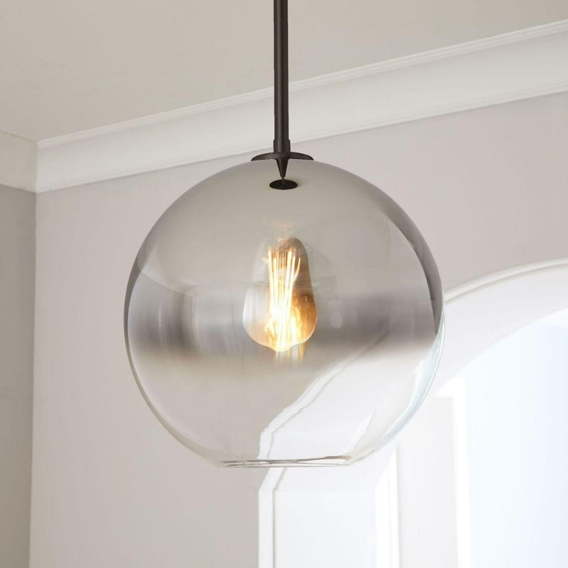 Glass Globe Pendant Light | Spherical Modern Design | Even Illumination for Living Rooms and Kitchens