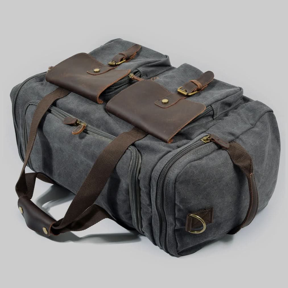 Waxed Canvas Travel Duffle 9.6 Gallon