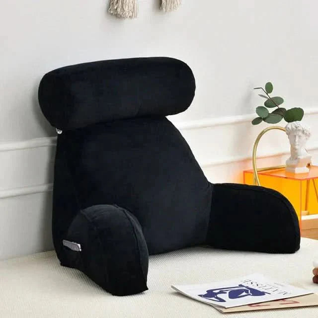 Backrest Reading Pillow with Arms Pocket