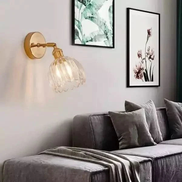 Tulip Glass Wall Sconce Light