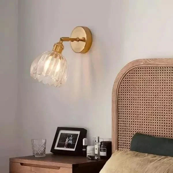 Tulip Glass Wall Sconce Light