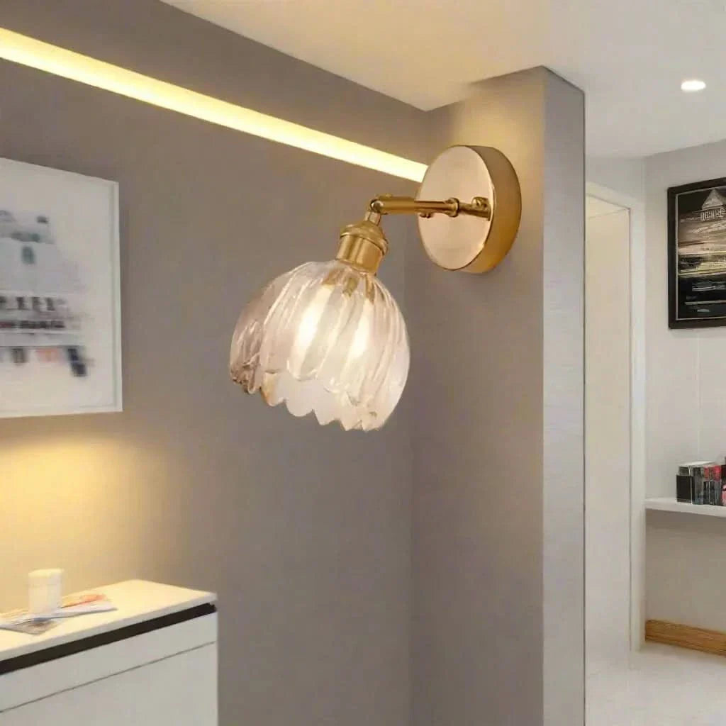 Tulip Glass Wall Sconce Light