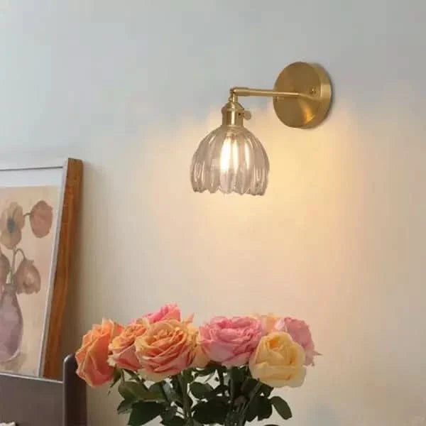 Tulip Glass Wall Sconce Light