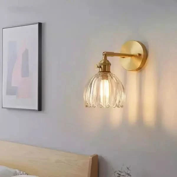 Tulip Glass Wall Sconce Light