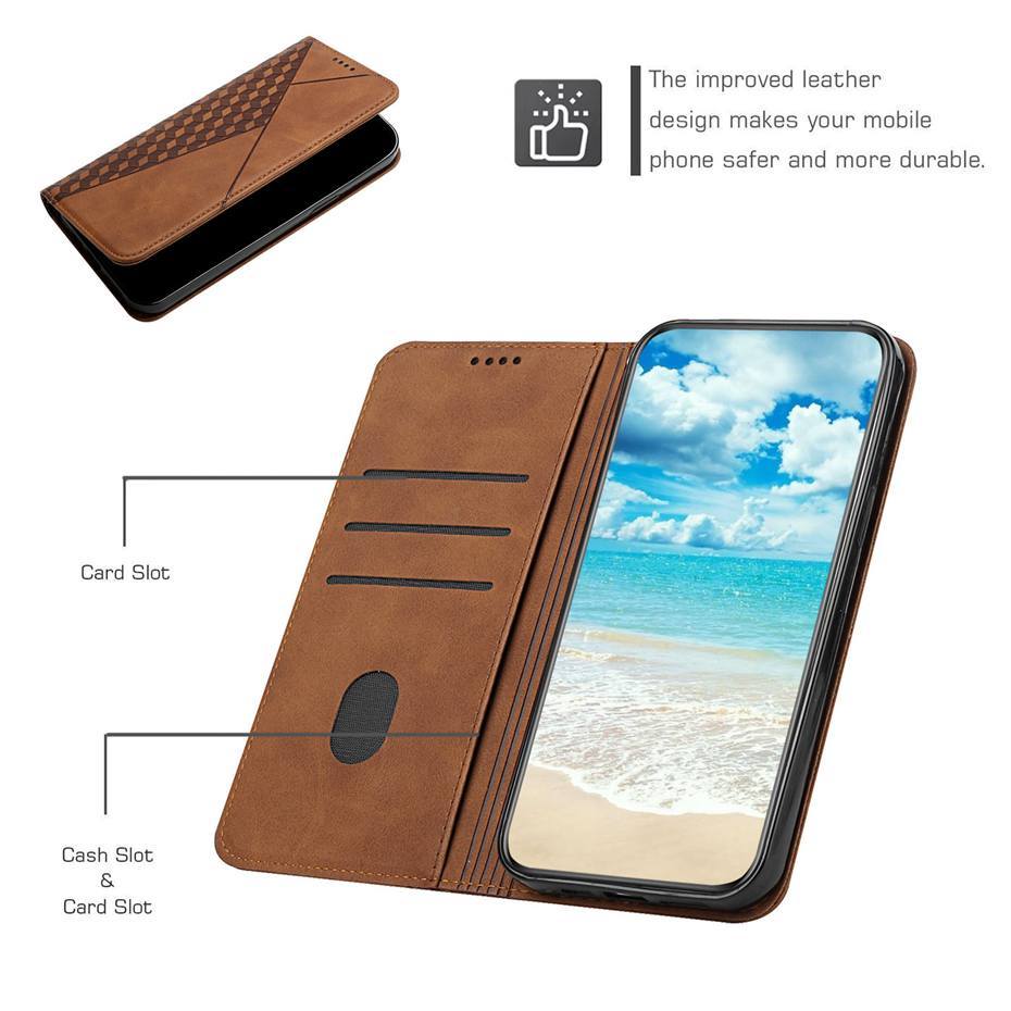 Wallet Phone Case, Fits 8 Samsung Galaxy Models up to S21 Ultra | 3 Card Slots, Cash Pocket, Magnetic Flap | 5 Colors
