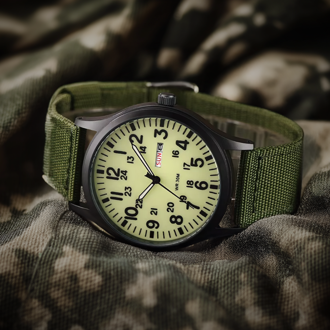 Outdoor Wristwatch for Men with Sapphire Glass | Stainless Steel Case, Water Resistant to 30 m and 3 ATM | Three Colors