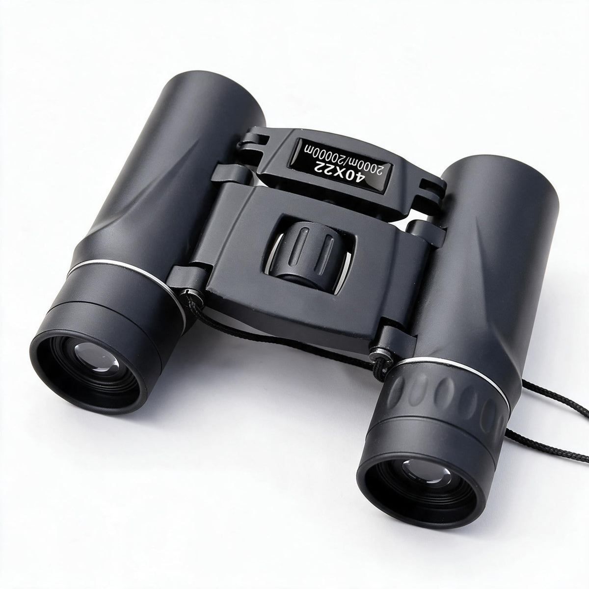 Compact Folding Binoculars with 40x Magnification | Dioptre Wheel Balances Left and Right Eye | Pocket Sized for Birding or Sport