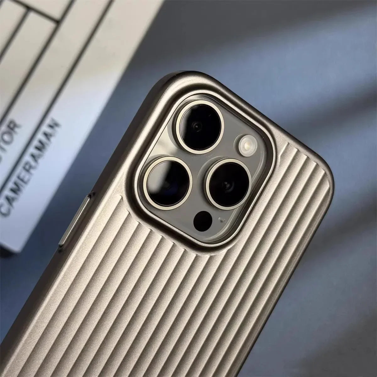 Slim Ribbed Phone Case for iPhone 13 to 16 Pro Max | Matte Shockproof Shell with Raised Camera Rim | 5 Colors