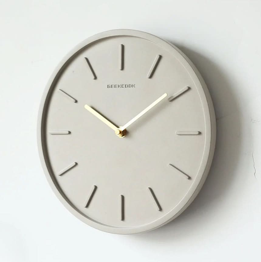 Cement Wall Clock Metal Pendulum