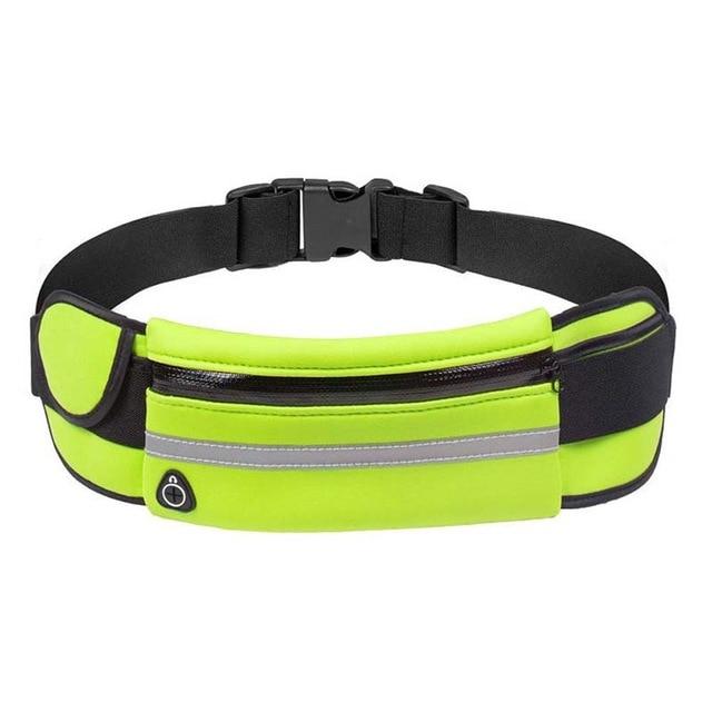 Running Belt with Zipped Phone Pouch | Water-Repellent Fitness Waist Pack for Keys and Cards | 5 Colors