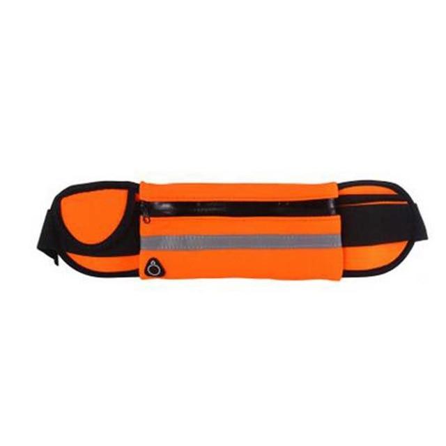 Running Belt with Zipped Phone Pouch | Water-Repellent Fitness Waist Pack for Keys and Cards | 5 Colors