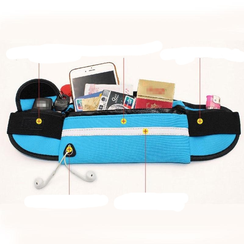 Running Belt with Zipped Phone Pouch | Water-Repellent Fitness Waist Pack for Keys and Cards | 5 Colors