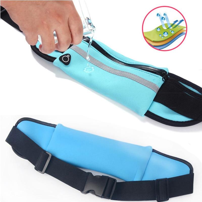 Running Belt with Zipped Phone Pouch | Water-Repellent Fitness Waist Pack for Keys and Cards | 5 Colors