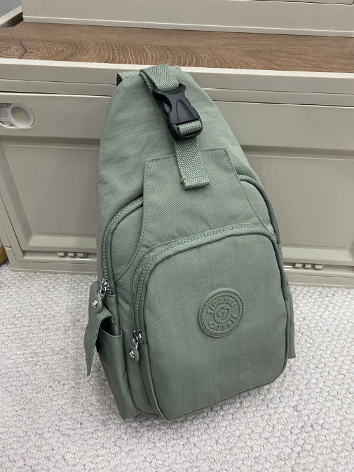 2 in 1 Travel Backpack for Women, Also Wearable as a Chest Sling | Zip Main Compartment, Front and Side Pockets | Nylon, 7 Colors