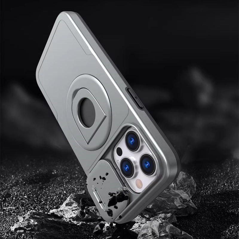 Magnetic Phone Case with a 360 Degree Ring Holder | Sliding Camera Cover | Shell Tested Over 6,000 Drops