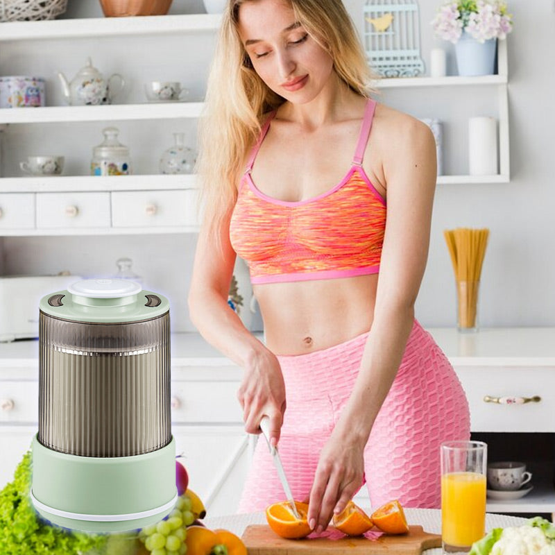 Electric Grain Mill for Coffee Beans, Spices, Herbs and Nuts | Dual Layer Grinding, Even and Fine | Compact Kitchen Cooking Tools