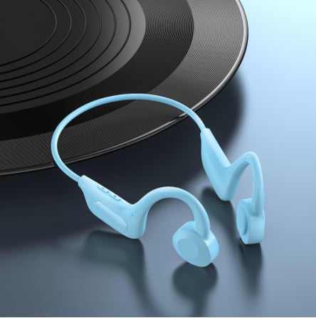 Bone Conduction Open Ear Design, Good Headphones for Gym and Running | Sweat Resistant with a Built In Mic | Black, Blue or Pink