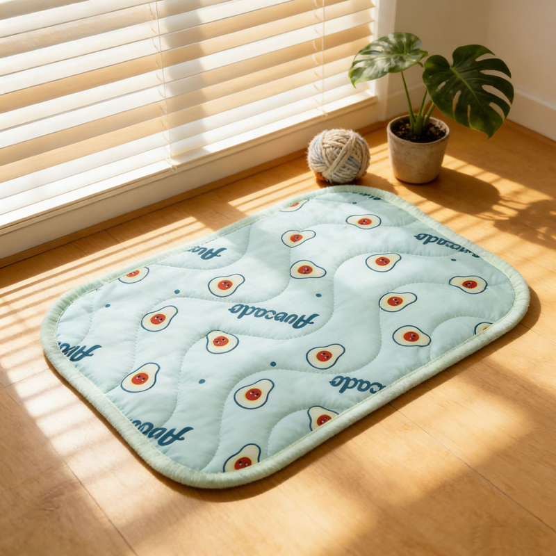 Dog Cooling Mat That Folds for Travel and Suits Cats Too | Quilted Polyester, Machine Washable | Six Sizes and Three Prints