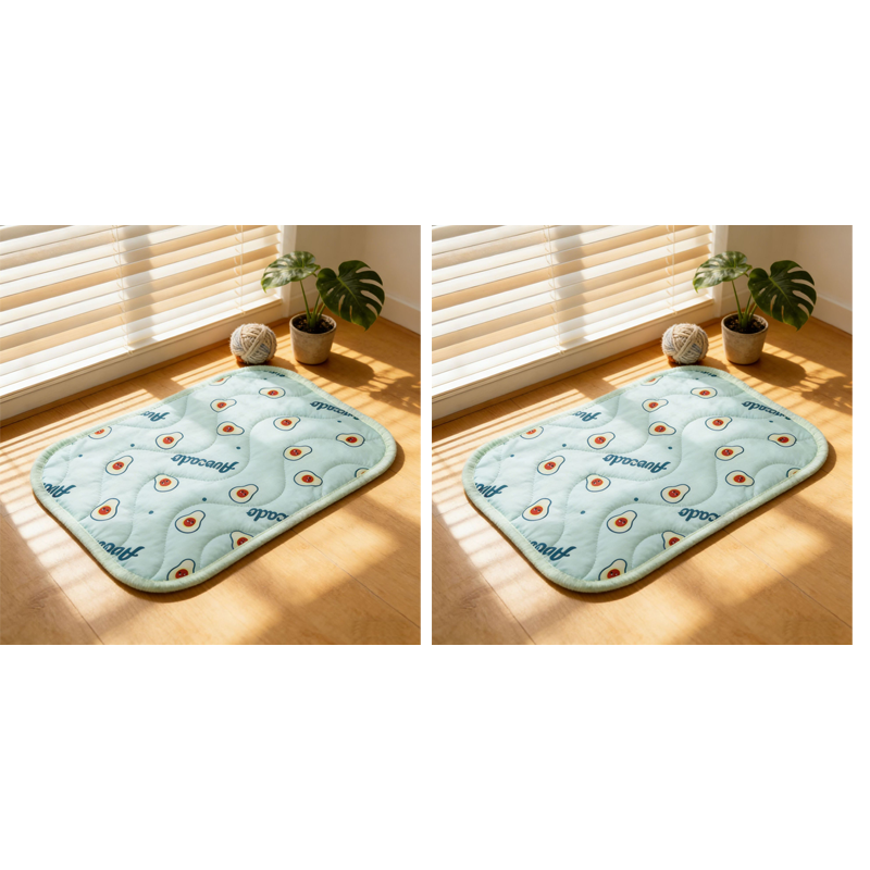 Dog Cooling Mat That Folds for Travel and Suits Cats Too | Quilted Polyester, Machine Washable | Six Sizes and Three Prints