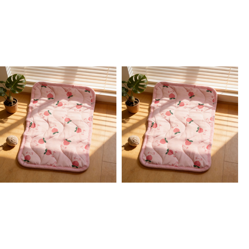Dog Cooling Mat That Folds for Travel and Suits Cats Too | Quilted Polyester, Machine Washable | Six Sizes and Three Prints