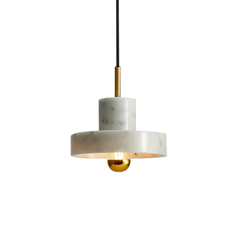 Marble Pendant Light Brass Finish