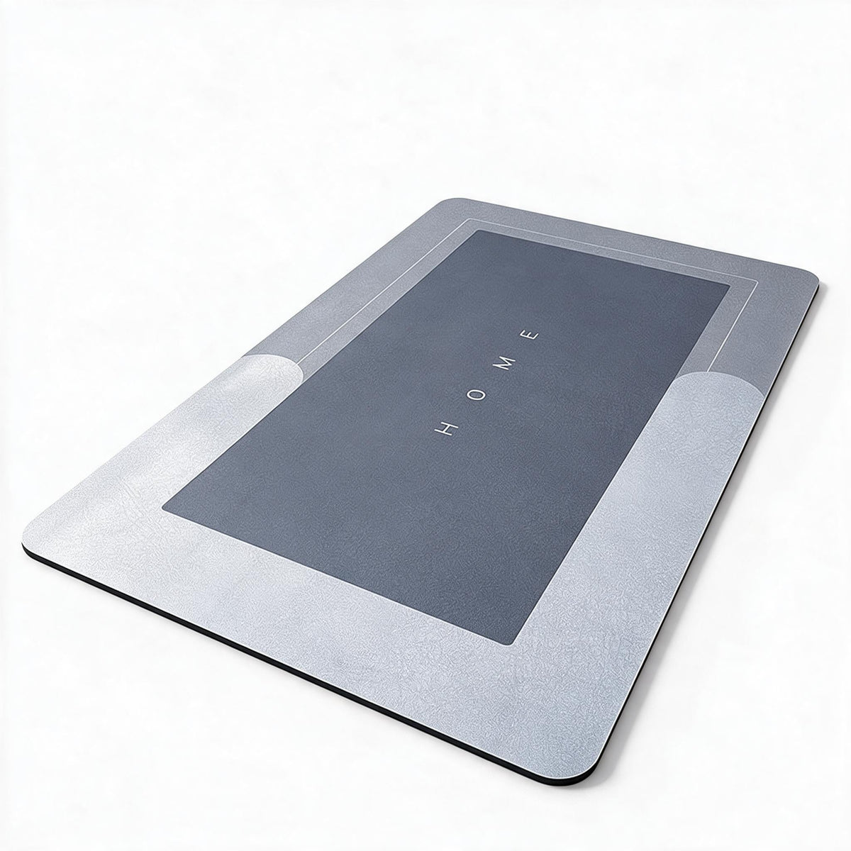 Non Slip Bath Mat with a Rubber Backing | Soaks Up Water and Grease, Then Dries Fast | Three Sizes, Oval or Rectangular