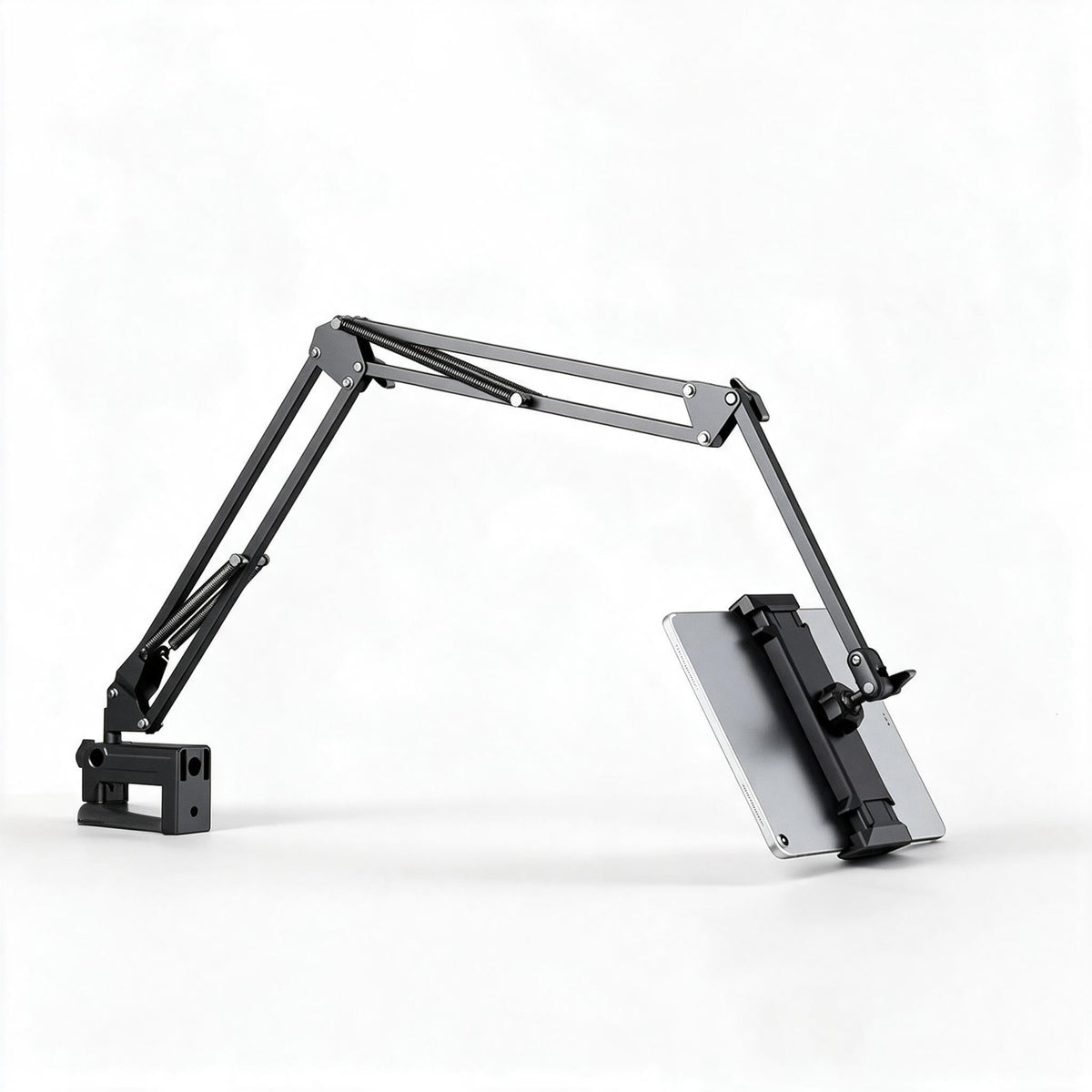 Adjustable Tablet Stand with Table Clamp and Swivel Arm | 360 Degree Rotating Holder for Bed, Desk or Kitchen