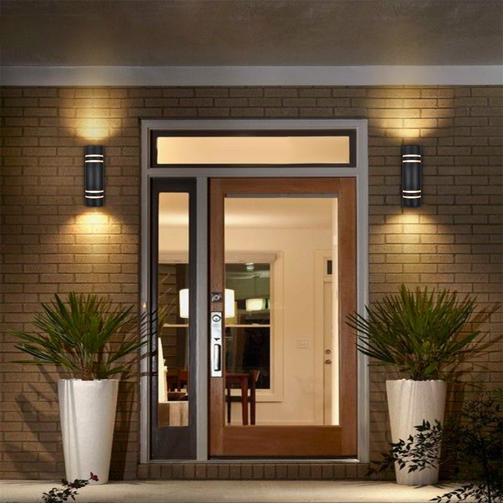 Armed Outdoor Wall Sconce with Dusk to Dawn