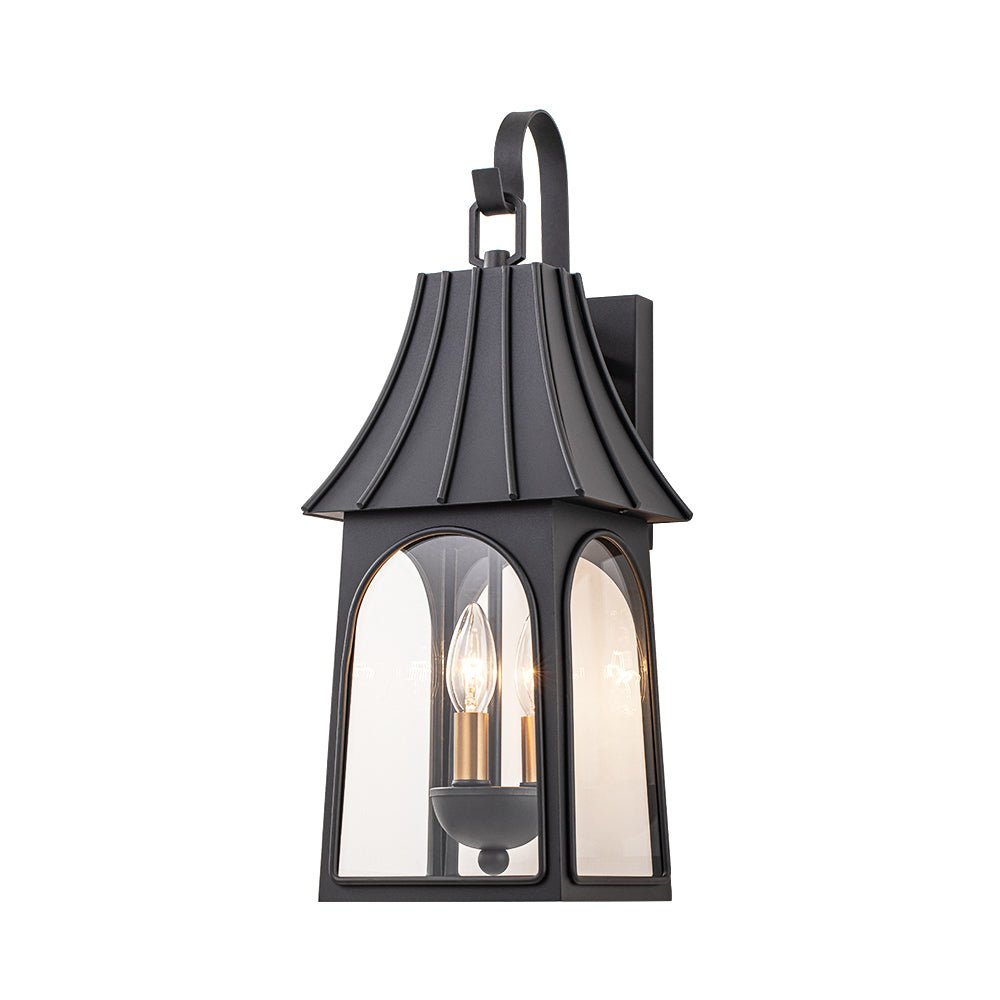 Matte Black Outdoor Wall Sconce