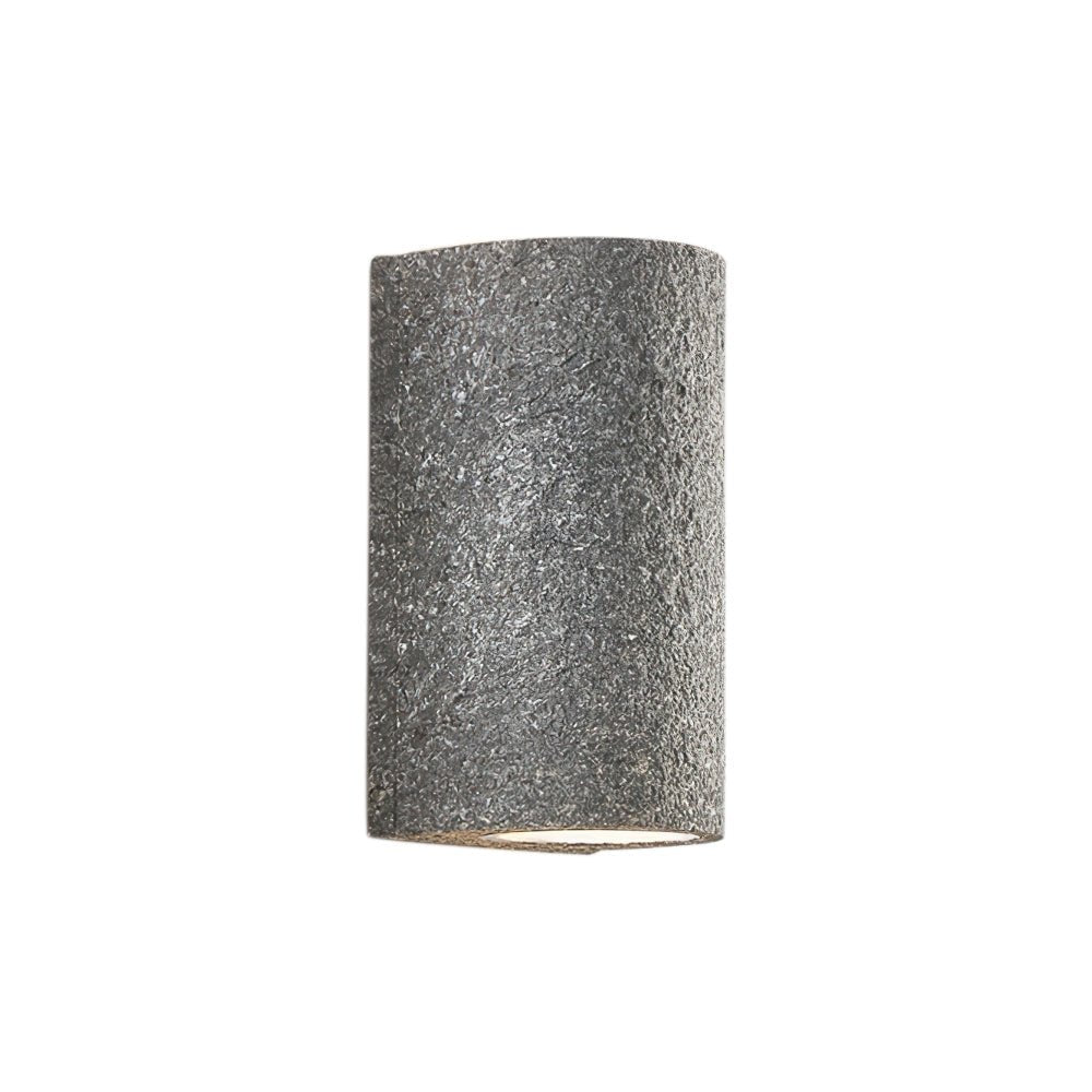 LED Cylinder Stone Wall Sconce