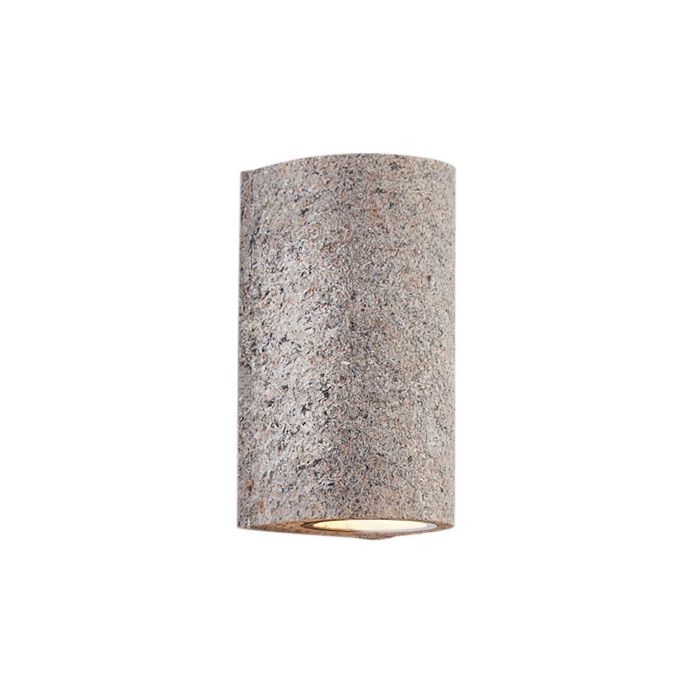 LED Cylinder Stone Wall Sconce