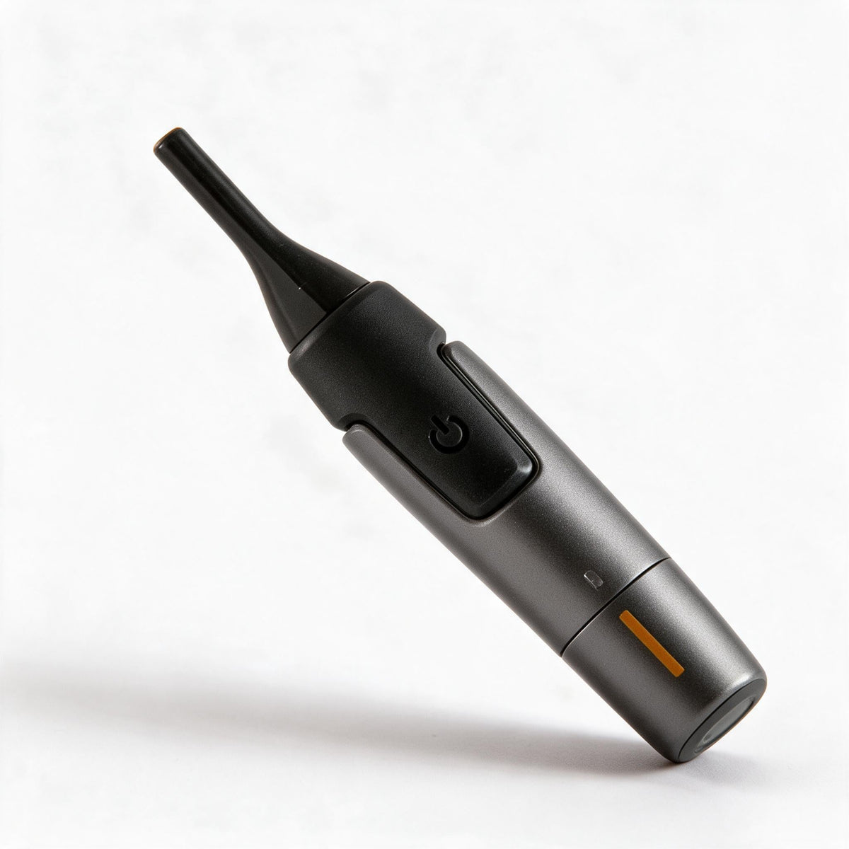 Nasal Hair Trimmer with LED Light and Two Comb Attachments | Titanium Finished Steel Blades | Shapes Brows and Sideburns