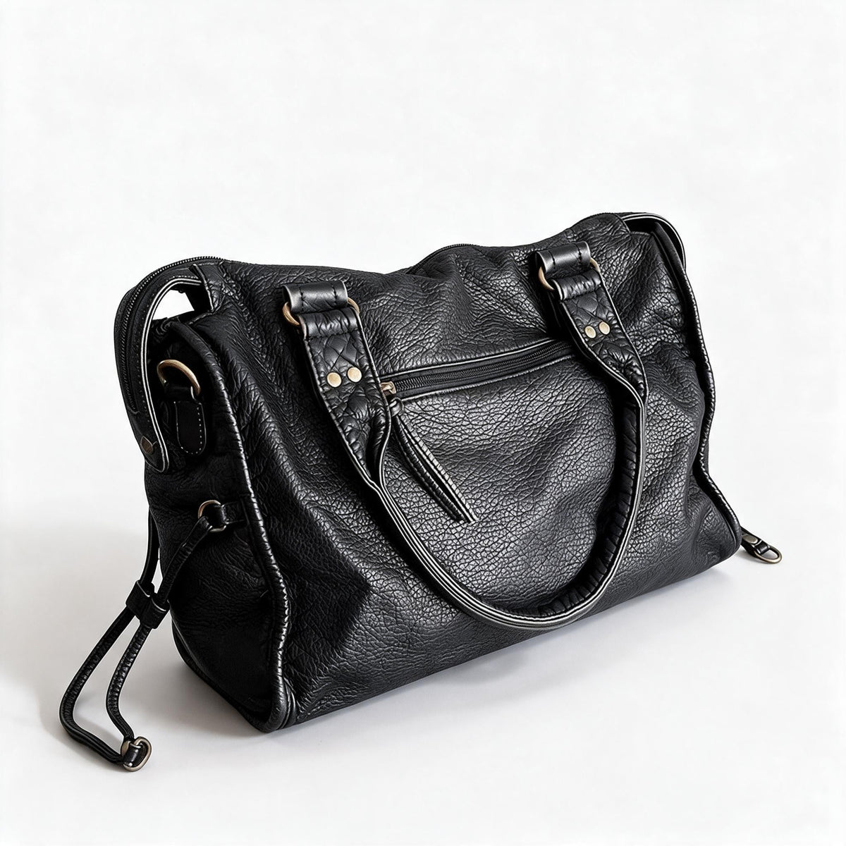 Soft PU Leather Shoulder Handbag with Detachable Strap | Roomy Crossbody Bags for Women, Fits a Laptop or A4 Folder