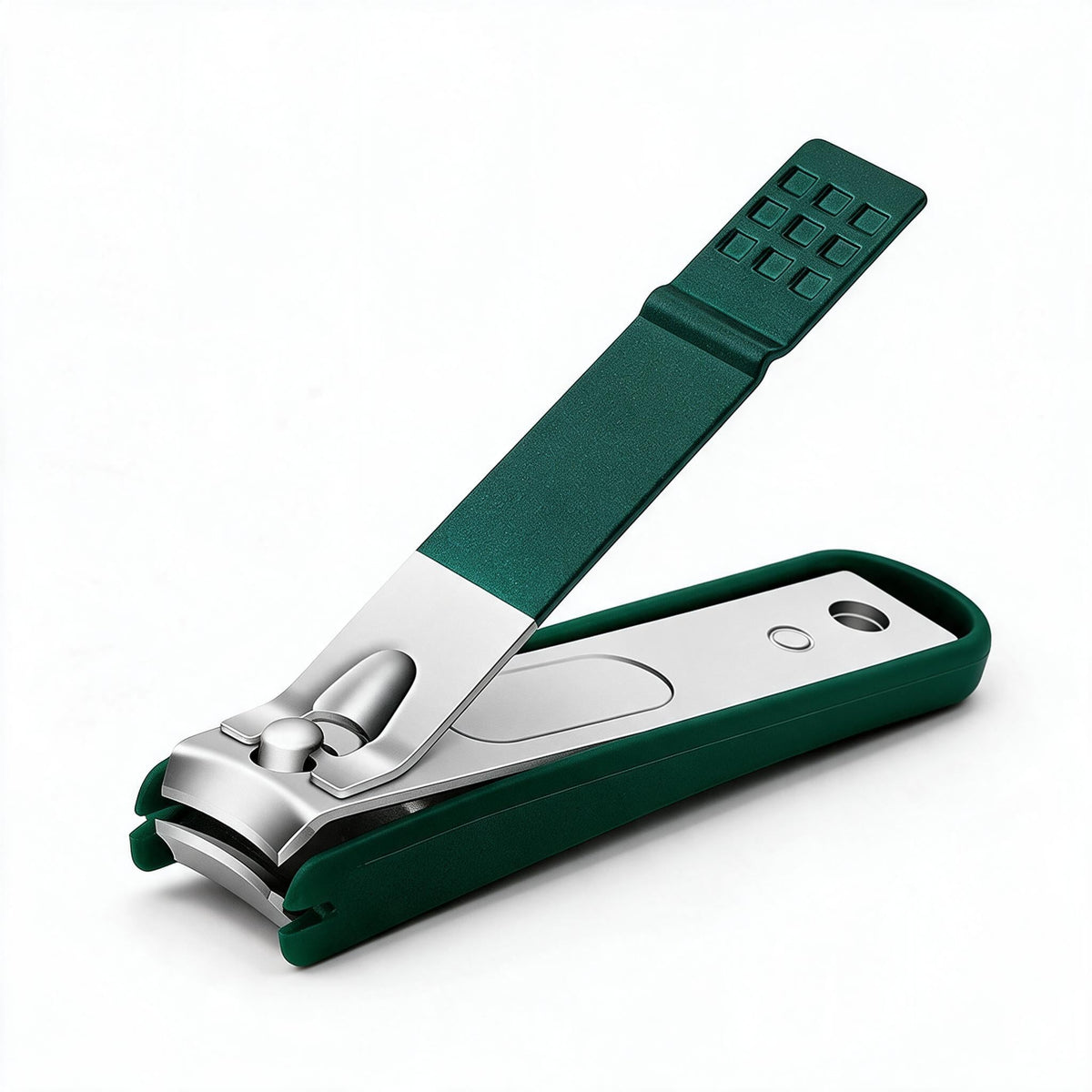 Stainless Steel Nail Clippers, Four Piece Set | Three Sizes at 88, 60 and 56 mm Plus a File | Anti-Splash Catch, Non-Slip Grip