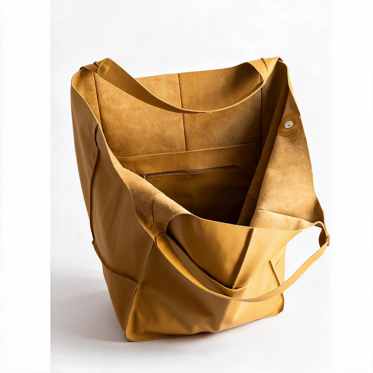 Oversized Leather Look Tote Bag in PU for Everyday Essentials | Roomy Slouchy Shoulder Carry | Five Colors
