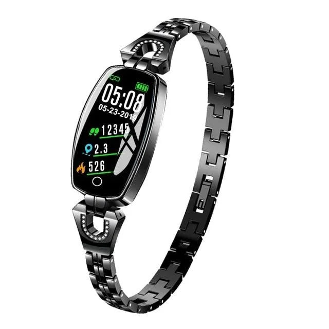 Slim Bracelet Smart Watch with an LCD Touchscreen | Step, Sleep and Heart Rate Tracking, IP67 Rated | 2 Colors