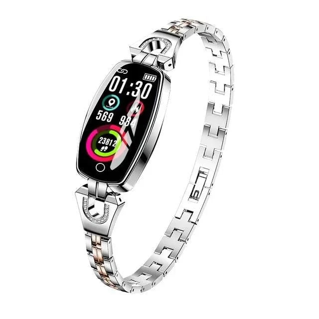 Slim Bracelet Smart Watch with an LCD Touchscreen | Step, Sleep and Heart Rate Tracking, IP67 Rated | 2 Colors