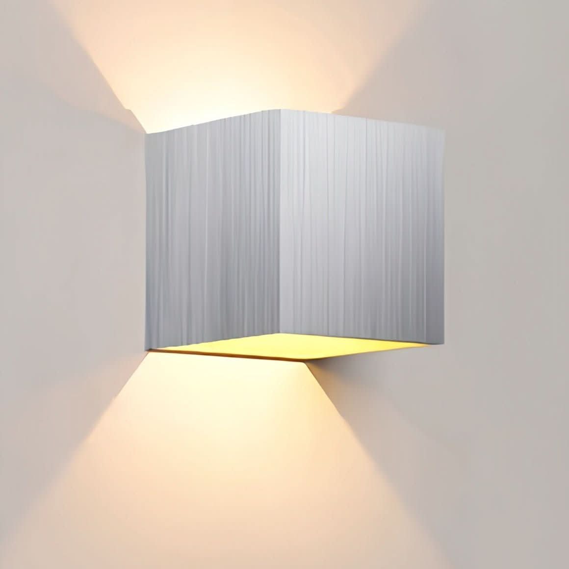 Weatherproof Cube Up Down Wall Light
