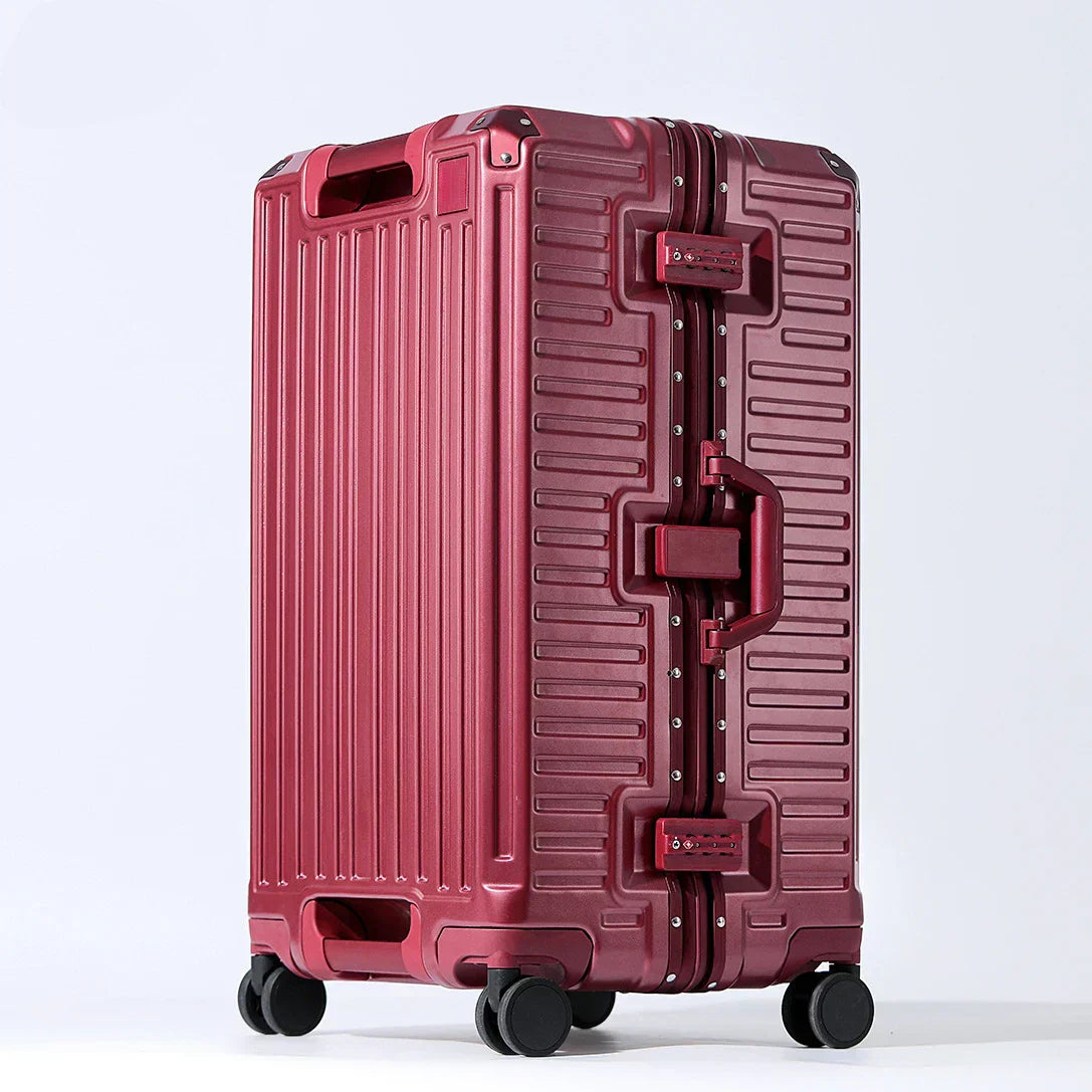 Lisbon Wide Handle Hard Shell Suitcase with 360 Spinner Wheels
