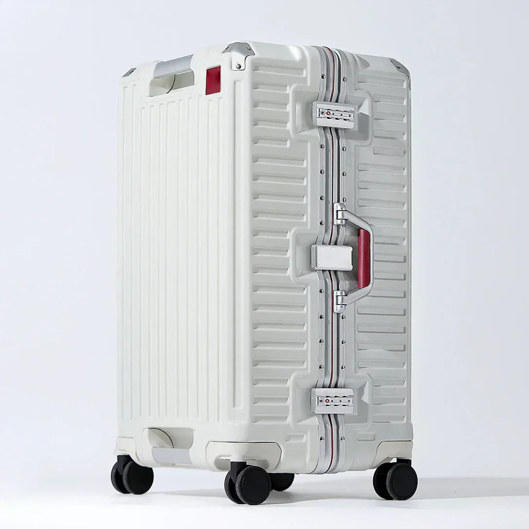 Lisbon Wide Handle Hard Shell Suitcase with 360 Spinner Wheels